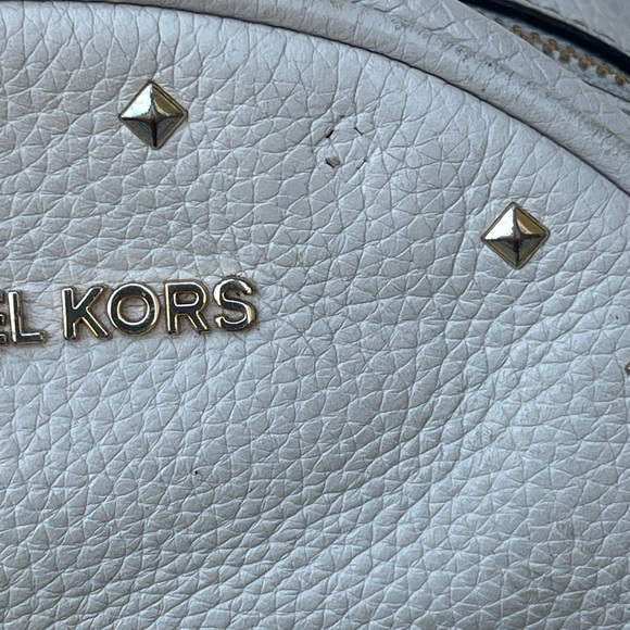 Michael Kors Medium Studded Pebbled Leather Backpack - Picture 6 of 9